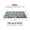 thumbnail image 2 of Cama para gatos Furhaven ThermanAP, autocalentable, lavable, diseño de leopardo de las nieves, 2 of 9