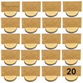 thumbnail image 2 of Madera Natural Redondo Rústico Mesa De Madera Números Soporte De Madera Memo Picture Holder 20 Pcs Rebanada Speravity HA023696-00, 2 of 7