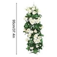 thumbnail image 3 of AuroraX Rose Flower Garland for Hanging Decoration,Thanksgiving,3.1 Ft Christmas Floral Garland,Artificial Halloween Vines,for Wedding,Birthday,Festival Decor, 3 of 6