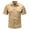Khaki, variant on Afdoent Men's Shirts Male Summer Solid Color Outdoor Casual Style With Pocket Thin Short Sleeve Shirt Beach Vacation Shirt
