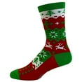thumbnail image 4 of Women's Ugly Christmas Sweater Socks Funny Festive Holiday Xmas Party Novelty Footwear, 4 of 7