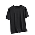 thumbnail image 1 of pstuiky camiseta de hombre, Camiseta deportiva informal de seda helada, transpirable, de manga corta y cuello redondo, de color liso para hombre camisas casuales para hombre xxl, 1 of 4