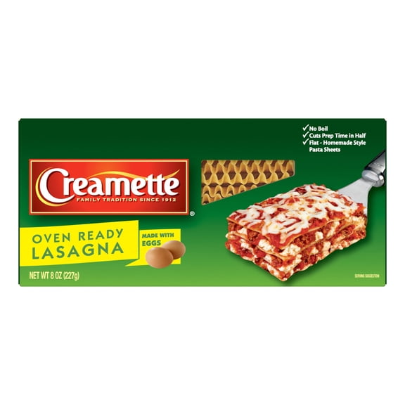 Creamette 8 oz Oven Ready Lasagna Pasta