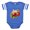 Royal Blue, variant on CafePress - Vic Strawberry - Cute Infant Baby Football Bodysuit