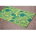 thumbnail image 2 of Erbanica 6' x 9' Tapis Vert Réversible Extérieur Intérieur Leaves, 2 of 3