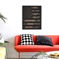 thumbnail image 4 of Sikiie American Flag with Desert Camouflage Print Canvas Decorative Hanging Painting, Anti-shrinkage Hanging Frame, Suitable for Home, Office Wall Decorations, 4 of 6