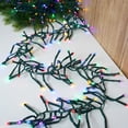 thumbnail image 4 of Indoor/Outdoor 400-Count LED Random Twinkle Cluster Christmas Garland Lights, Multicolor, Green Wire, 9.8', by Holiday Time, 4 of 8