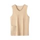 thumbnail image 2 of Camiseta sin mangas de cuello redondo para hombre, lisa, de verano, a la moda, cálida, lisa, de cuello redondo, de alta elasticidad, ajustada, de poliéster., 2 of 8