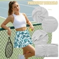 thumbnail image 6 of Yuyamidu Blue Coconut Tree Golf Skorts for Women with Pockets Hawaiian A Line High Waisted Tennis Skirt Lightweight Casual Workout Sports Active Skort Size XL, 6 of 7