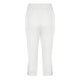 thumbnail image 6 of CPNG Girls Summer Capri Slim Pants Summer Sports 3/4 Length Leggings High Waist Running Yoga Athletic Leggings(White,5-6 Years), 6 of 7