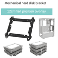 thumbnail image 4 of 12cm Ventilateur Support de Disque Dur SSD 3,5 Pouces Support de Disque Dur Étendu Multicouche Empilage Support Accessoires Informatiques, 4 of 10