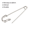 thumbnail image 4 of Uxcell 2.36 inch Large Metal Sewing Pins Safety Pins for Office Home Silver Tone 15 Pack, 4 of 5