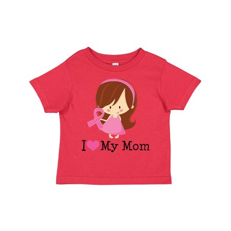 

Inktastic Breast Cancer Mom Support Gift Toddler Toddler Girl T-Shirt