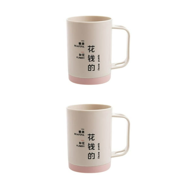 Inteprter Pareja taza de enjuague bucal cepillo de tazas contraste Color amante familia taza de cepillo titular Baño rosa 1 2Conjunto