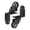 1.5 inches without b, variant on 2pcs Quiet Furniture Coffee Table Casters Wheel with Protective Corner Brackets Smooth Rolling rotates Casters for Home