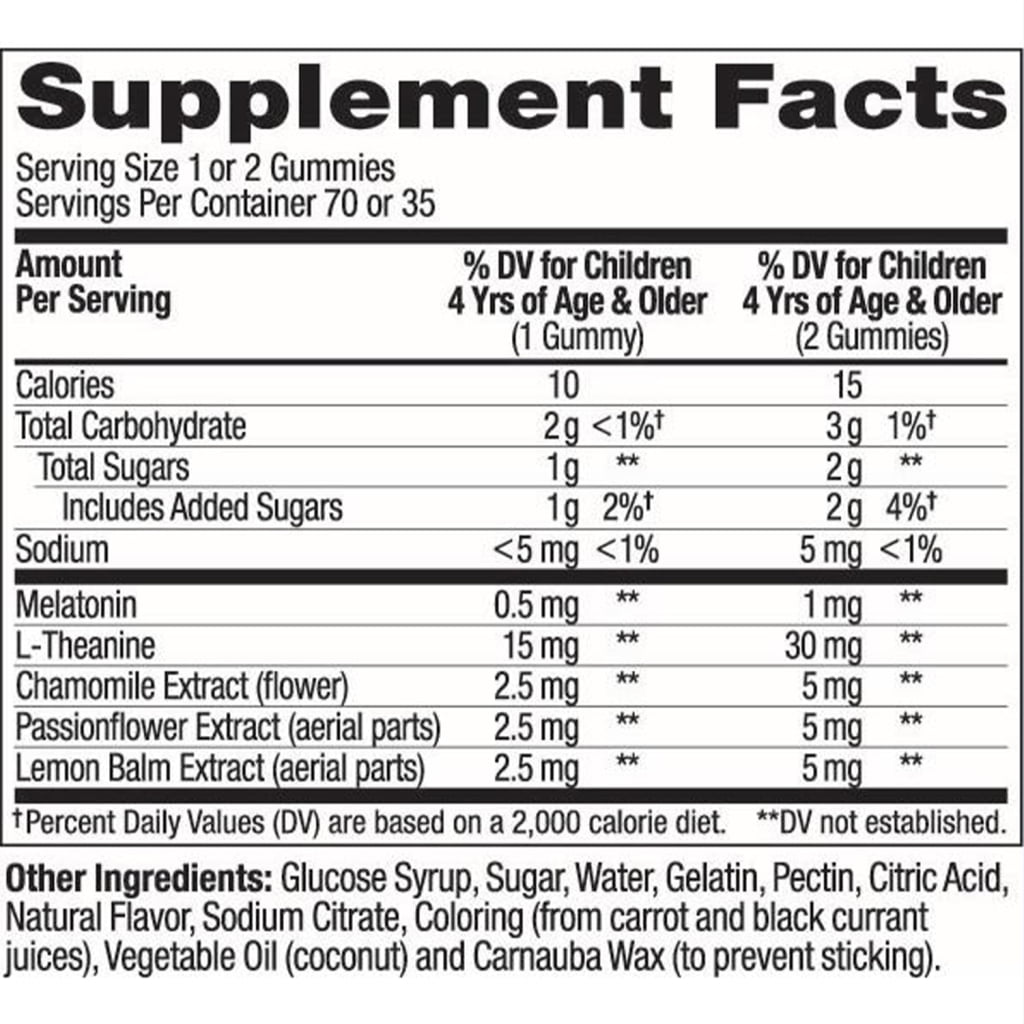 OLLY Kids Sleep Gummy Supplement, 0.5mg Melatonin, L Theanine, Sleep Aid, Raspberry Flavor, 70 Ct