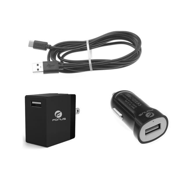 TypeC USB Cable Fast Home Car Charger 6ft Long Travel
