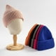 thumbnail image 2 of Gorros de punto de cachemira para mujer, gorro de punto de Color sólido para adultos, gorro grueso cálido para exteriores, otoño, 2 of 5