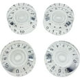 thumbnail image 4 of HSHDLDF 4 Pcs Boutons de Contrôle de Vitesse de Guitare Transparents s'Adaptent à la Guitare LP, 4 of 4