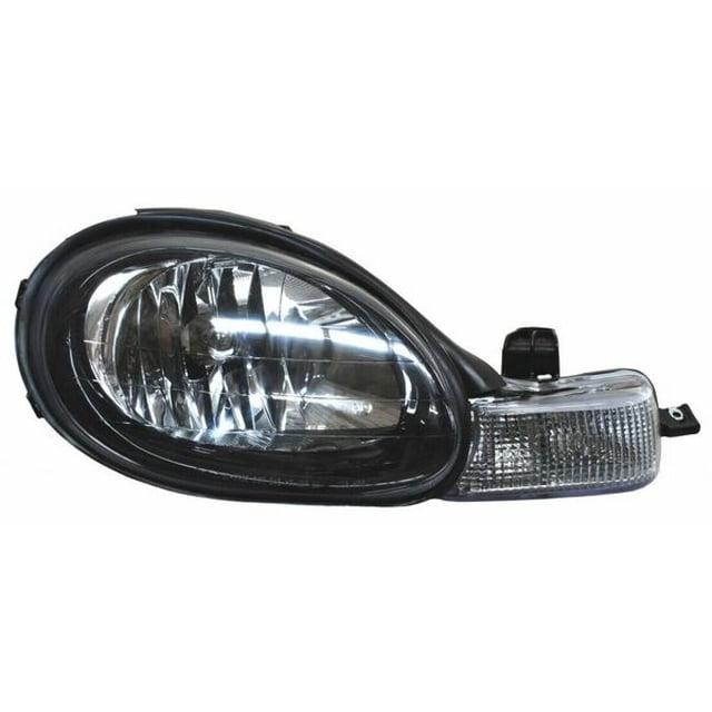 Faro Principal TYC Dodge 2000 A 2002 LADO PASAJERO Con cuarto Fondo negro