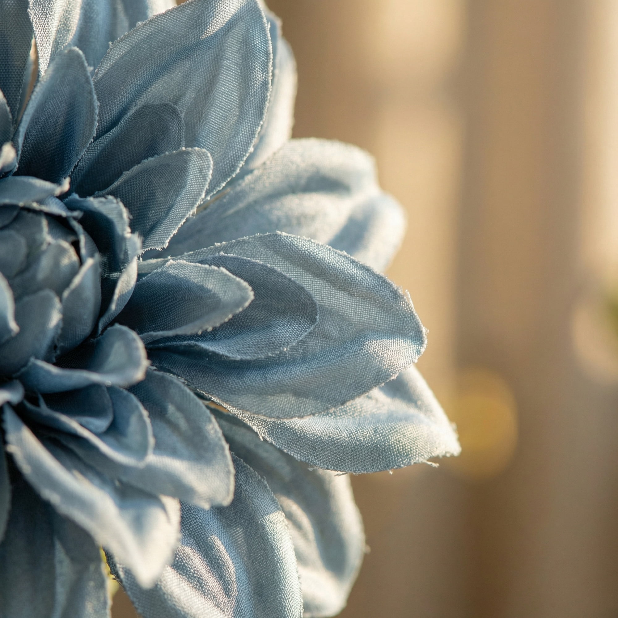 Unique Bargains 4Pcs Artificial Eucalyptus Realistic Faux Greenery Vine Flower Blue 71inch