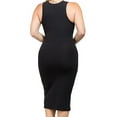thumbnail image 4 of MOA COLLECTION Women's Plus Size Solid Comfy Stretchy Round Neck Slim Fit Bodycon Sleeveless Midi Dress, 4 of 4