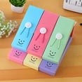 thumbnail image 4 of SagaSave PP Pencil Case Stationary Case Jewelry Box Smiling Face Shape Waterproof Blue, 4 of 5