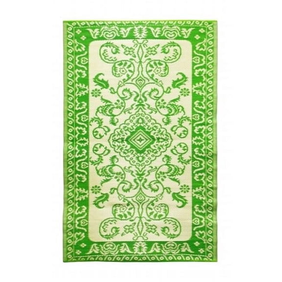Tracery 4 x 6 Floor Mat Lime