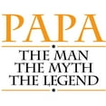 thumbnail image 3 of CafePress - Papa Man Myth Legend T Shirt - Men's White Classic Cotton T-Shirts, 3 of 4