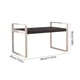 thumbnail image 3 of Estantería de Escritorio de Doble Capa | Estructura de Hierro Blanco con Tablero de Madera | Organizador de Estantería de 30 X 20 X 18 Cm para Escritorio, Oficina y Mesita de Noche | Incluye Cesta de, 3 of 6