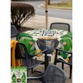 thumbnail image 4 of Outdoor Tablecloth with Umbrella Hole and Zipper, St. Patrick's Day Square Table Cloth 60x60 Inch Waterproof Tablecloth, Spring Lucky Shamrocks Gnomes Vintage Picnic Table Cover for Patio Camping, 4 of 7