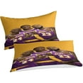 thumbnail image 2 of Housse de Couette Kobe Bryant Imprimée avec Fermeture Éclair, Simple Face en Microfibre 135*200 cm, 2 of 5