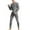 Dark Gray1, variant on yillto Men Underwear Thermal Set Big and Tall Crewneck Fleece Tops Base Layer Bottom Warm Pants 2 Piece