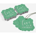 thumbnail image 5 of Inkdotpot Love Is Sweet Wedding Bottle Tag Real Silver Foil Favor Bracket Shape Hang Tags Pack Of 50, 5 of 7