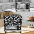 thumbnail image 5 of FOR U DESIGNS Bat Black Pattern Microwave Oven Dust Cover Dust-Proof Shield for Countertop Appliances Foldable Kitchen Appliance Protector with Top Handle-S, 5 of 8