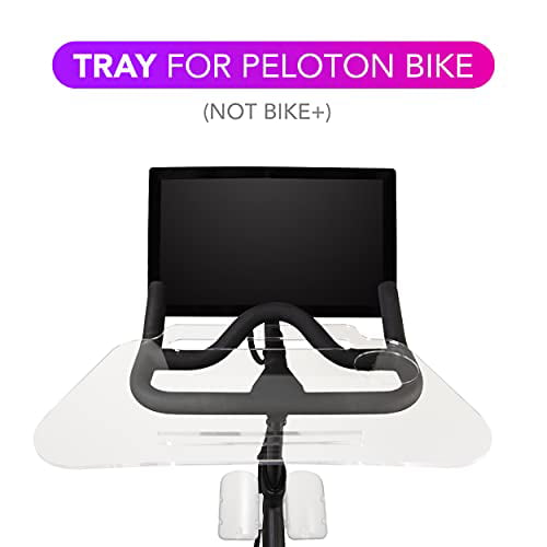 Peloton Desk Tray with Bonus Towel Tablet or Phone Acrylic Cycle Tray Not Compatible with Bike Plus Peloton Tray Accessory for Cycling Ride and Work with your Book Laptop
