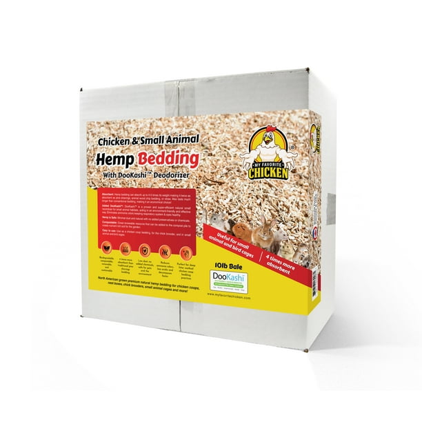 Hemp Bedding for Chicken Coop with Anti Odor DooKashi Small Animal Litter for Guinea Pig