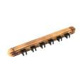 thumbnail image 1 of Lipstore 6 Pool Billiard Stick Holder Storage Stand Wooden Wall Rack with 6 Cue Clips Grilled color, 1 of 8