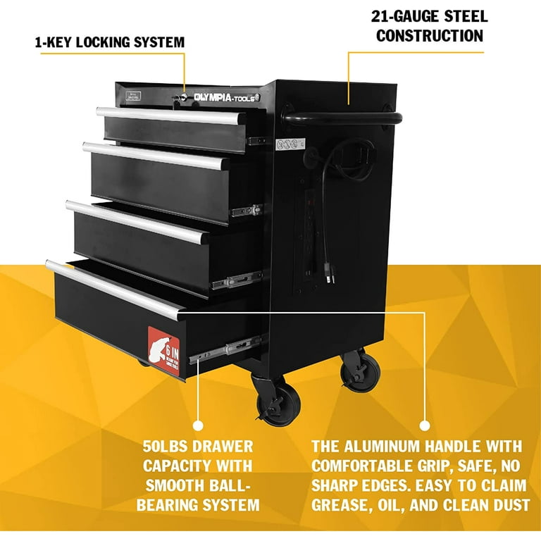 Rolling tool chest with power strip deals