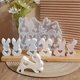 thumbnail image 3 of Molde de silicona de conejito de Pascua para hacer velas, molde de resina 3D para jabón, fácil de desmoldar, reutilizable para decoración de Pascua DIY., 3 of 8