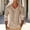 Khaki, variant on Deep V Slub Sheer-Knit Long-Sleeve Blouse, Ultra-Light Breath Fabric for Camper Van Weekend Camping Purple S
