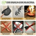 thumbnail image 6 of GPED Silicone Cooking Utensil Set, 30 Pcs Kitchen Utensils Set with Stainless Steel Handle, Food Grade Silicone Spatula Set, BPA-Free, Non-stick Heat Resistant Silicone Cookware, Gray, 6 of 7
