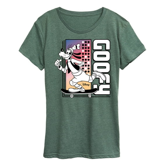 Disney - Mickey & Friends - Goofy Skating - Retro Style - Women's Short Sleeve Graphic T-Shirt