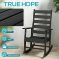 thumbnail image 5 of FODINGHILL Outdoor Rocking Chair Set of 2,HDPE All Weather Patio Rocker for Porch,Garden,Balcony,Black, 5 of 9