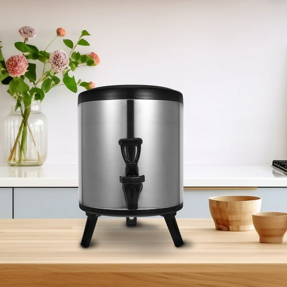 Stainless Steel Insulated Beverage Dispenser Drink Dispenser Double Layer Coffee Carafe For Catering Parties And Events Beverages Hot Or Cold