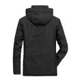 thumbnail image 3 of Maoxin Men Jacket Men's Solid Color Baseball Suit Functional Multi Pocket Coat Three Coat Work Jacket Jacket Coats , Black , 3XL, 3 of 3