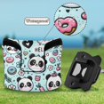 thumbnail image 6 of Haosy Panda Face Flower Doughnut Golf Mallet Putter Cover Strong Magnetic Leather Golf Club Headcover Closure, 6 of 7