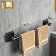 thumbnail image 1 of Mosiee Non Perforated Suction Cup Wall Mounted Towel Rail Holder Bathroom Storage Rack, 1 of 9