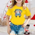 thumbnail image 2 of TZEWGL Tees For Child Cartoon Printed Round Neck Short Petal Sleeved Clothing For Infnants size 3-4T, 2 of 4