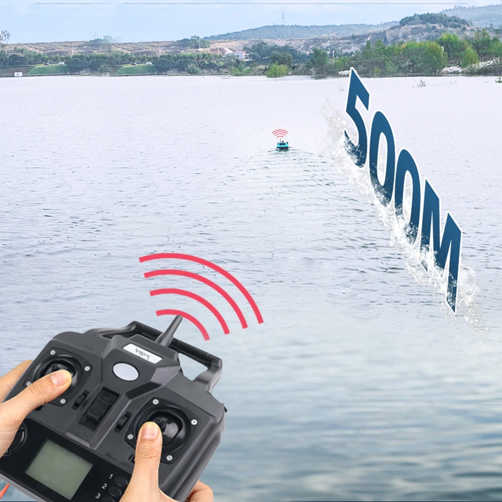 Remote ,Bait Boat Ctv18 V18 C118 Dual Hand Boat R18 Ctv18 R18 Ctv18 V18 Buzhi Remote Distance 400-500m C118 Remote Distance Lcd. Remote R18 Bait Bosnyyds Remote With Dual